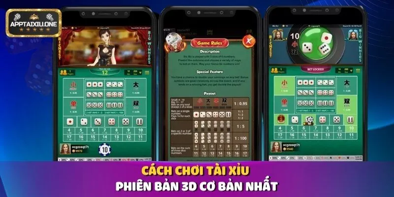Cách chơi tài xỉu phiên bản 3D cơ bản nhất