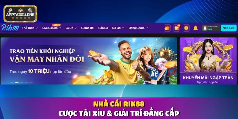 Nhà Cái Rik88 - Cược Tài Xỉu & Giải Trí Đẳng Cấp